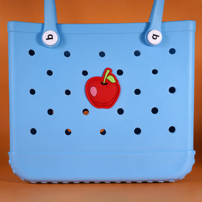 Owllaser Red Apple Charm for Bogg Handbag