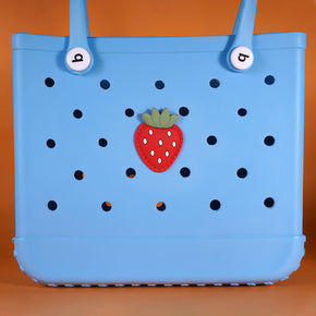 Owllaser Strawberry Charm for Bogg Handbag