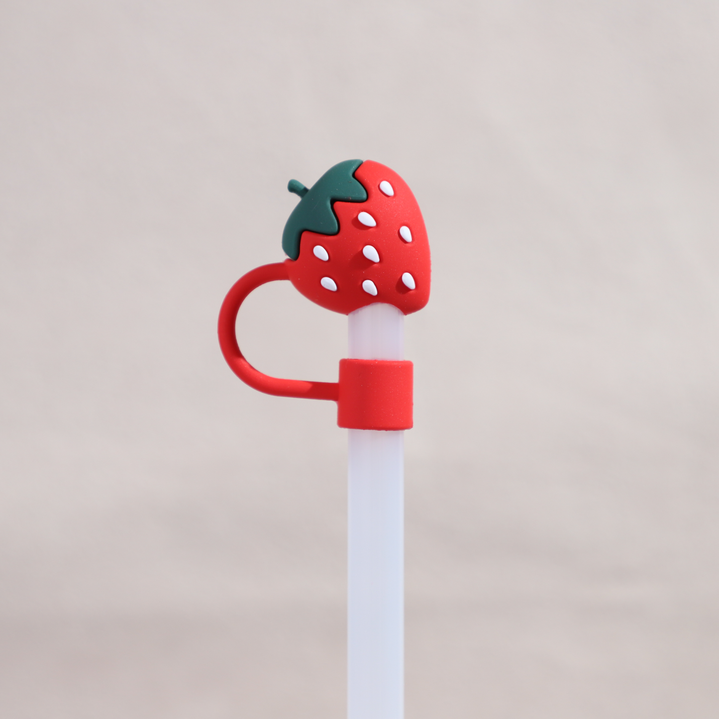 Owllaser Strawberry Straw Topper for 10mm Straw