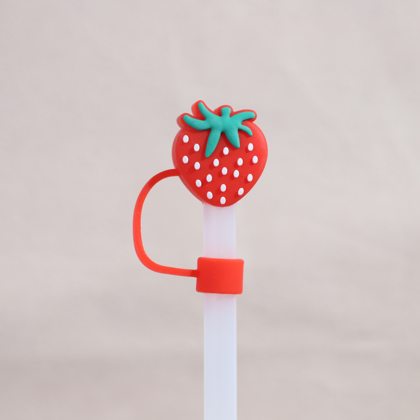 Owllaser Strawberry Straw Topper for 10mm Straw