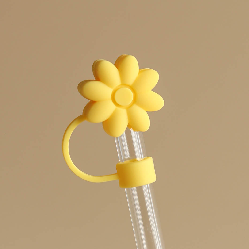 Owllaser Lotus Flower Straw Topper, 10mm Straw Accessory