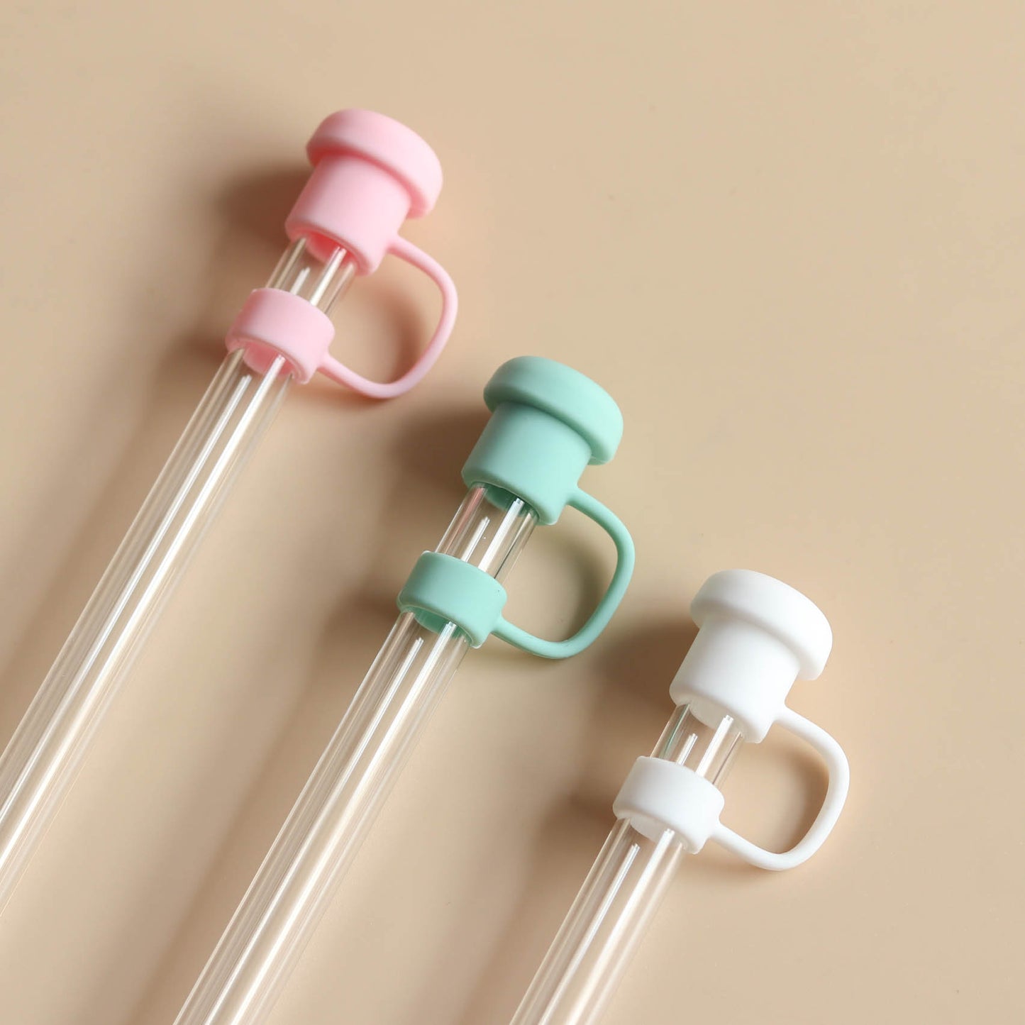 Owllaser Simple Mushroom Hat Straw Topper, PVC Straw Accessory for 10mm Straw