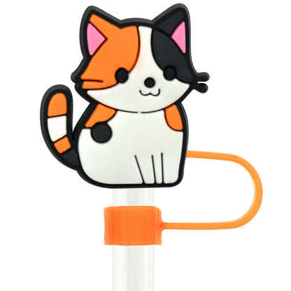 Owllaser Cartoon Cat Straw Topper Accessory for 10mm Straw(13Pcs)