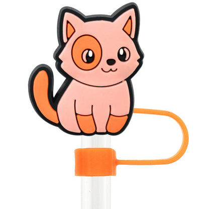 Owllaser Cartoon Cat Straw Topper Accessory for 10mm Straw(13Pcs)