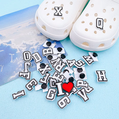 Owllaser 3D Love Heart Charm for Shoe, Romantic and Charming