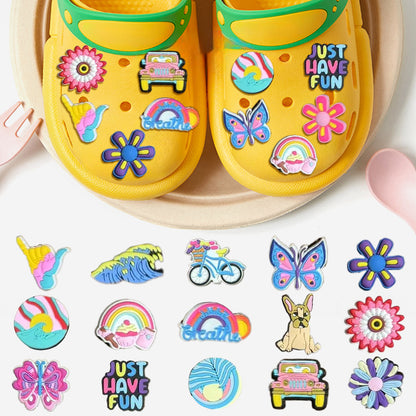 Owllaser Summer Series Charms for Shoes, Accessories for Crocs Shoes (25pcs)