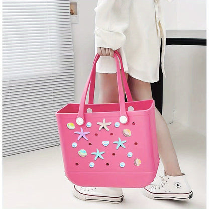 Owllaser Ocean Series Pearls Charms for Handbags, Starfish Accessories for Bogg Bags（15Pcs）