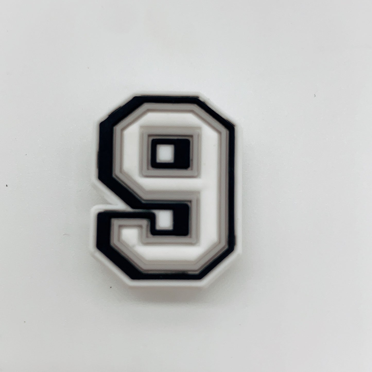 Owllaser 3D Black and White Numbers for Shoe Charm