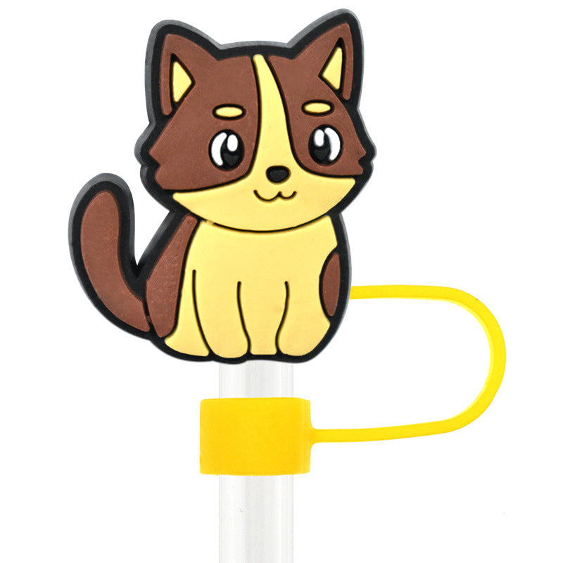 Owllaser Cartoon Cat Straw Topper Accessory for 10mm Straw(13Pcs)