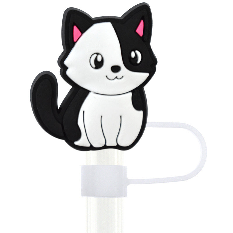 Owllaser Cartoon Cat Straw Topper Accessory for 10mm Straw(13Pcs)