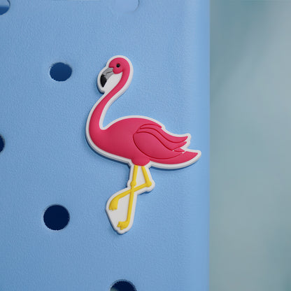 Owllaser Flamingo Charm for Handbags, Accessories PVC Rubber for Bogg Bags