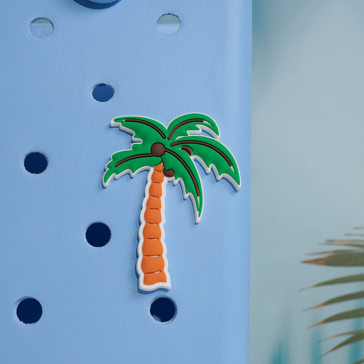 Owllaser Coconut Tree Charm for Handbags, Accessories PVC Rubber for Bogg Bags