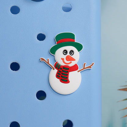 Owllaser Snowman Charm for Handbags, Accessories PVC Rubber for Bogg Bags