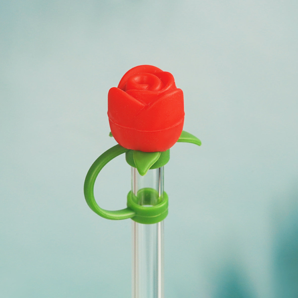 Owllaser Romantic Rose Straw Topper Accessory for 10mm Straw