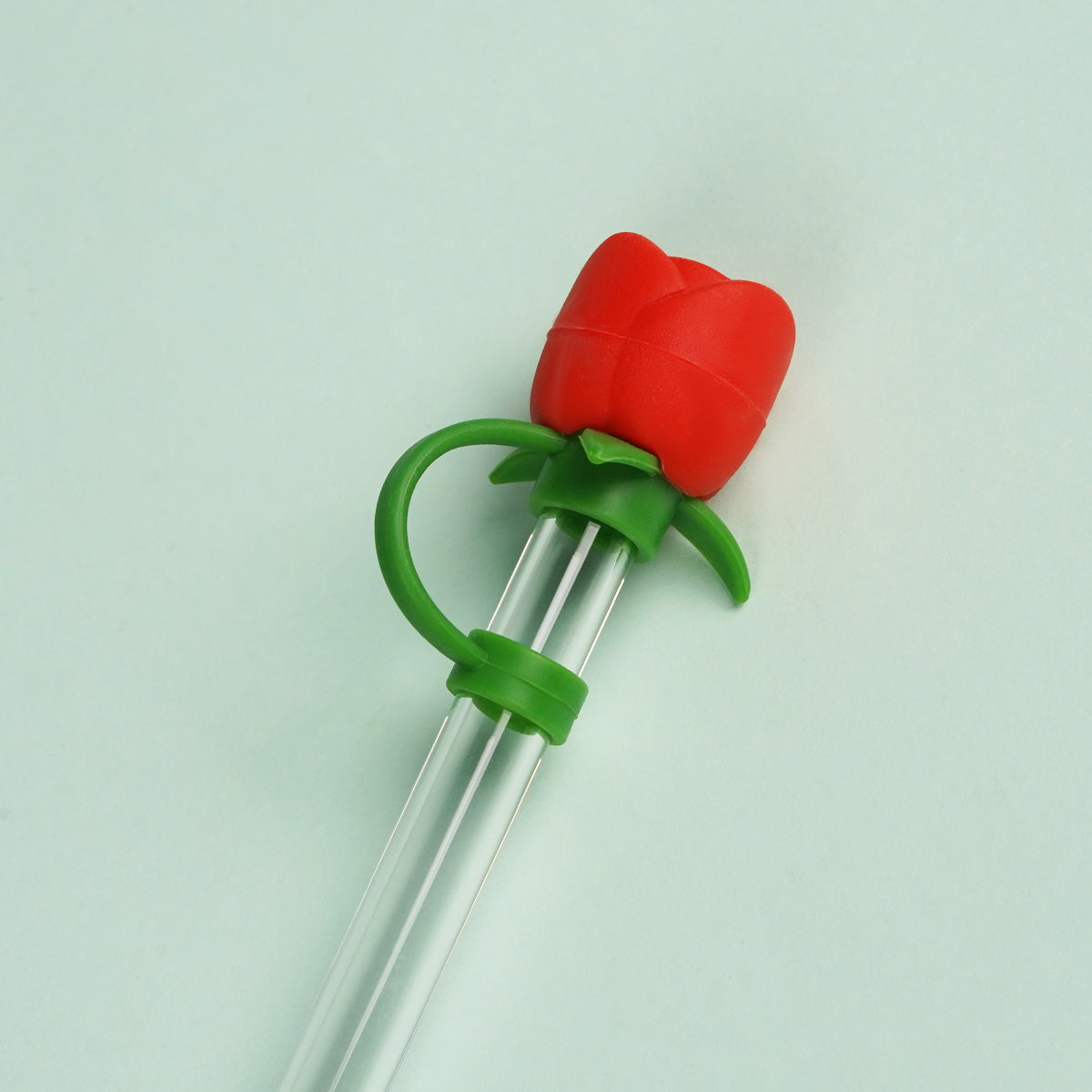 Owllaser Romantic Rose Straw Topper Accessory for 10mm Straw